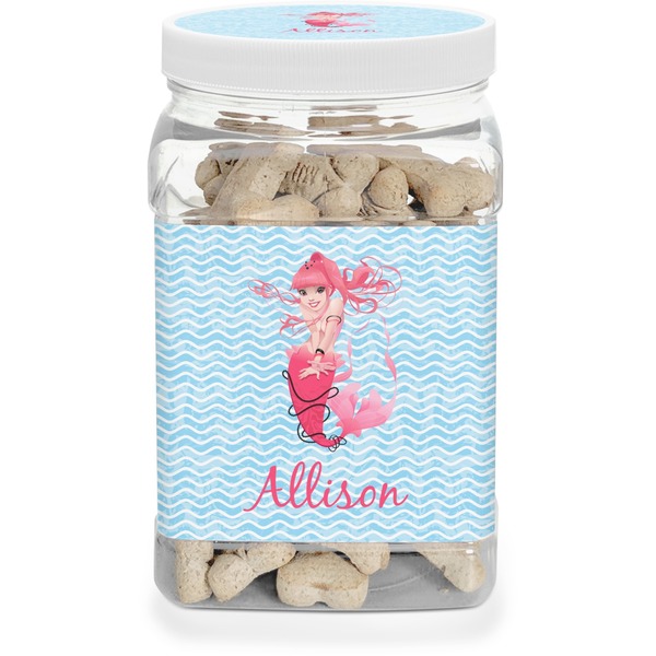 Custom Mermaid Dog Treat Jar (Personalized)