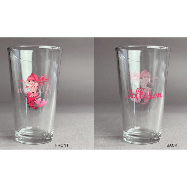 Mermaid Pint Glass - Two Content - Approval