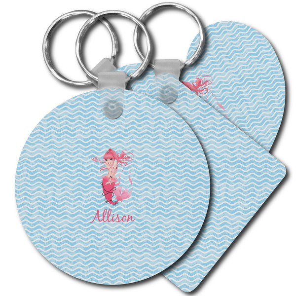 Custom Mermaid Plastic Keychain (Personalized)