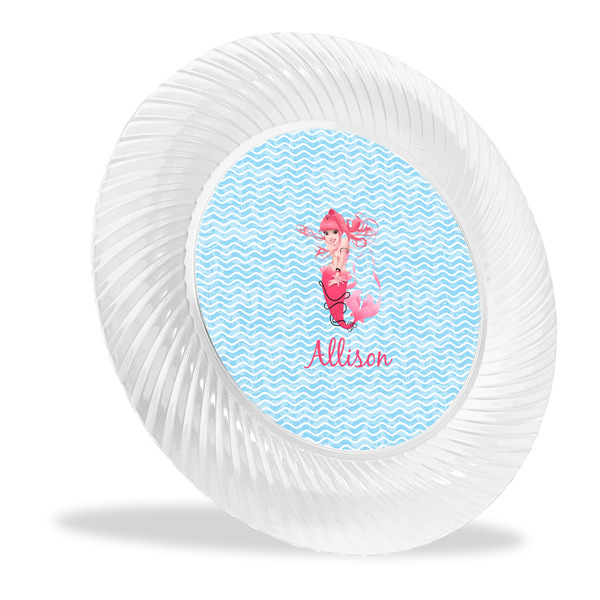 Custom Mermaid Plastic Party Dinner Plates - 10" (Personalized)