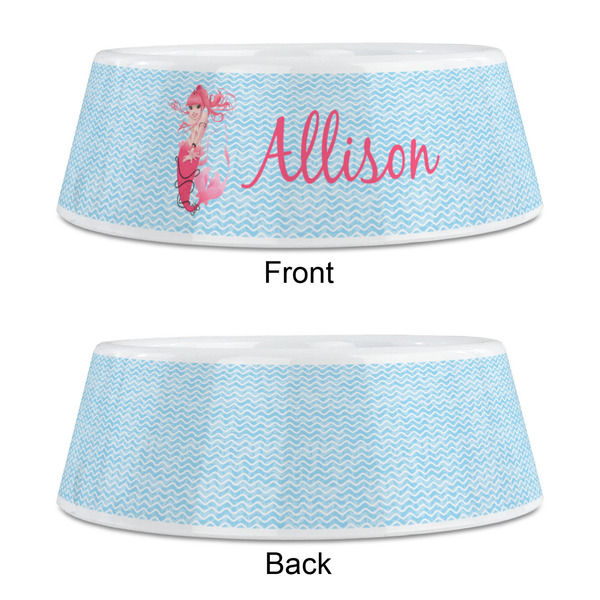 Mermaid Plastic Pet Bowls - Medium - APPROVAL