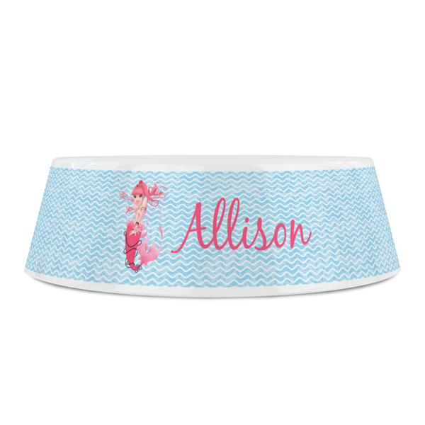 Mermaid Plastic Pet Bowls - Small - FRONT