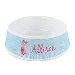 Mermaid Plastic Dog Bowl - Small (Personalized)