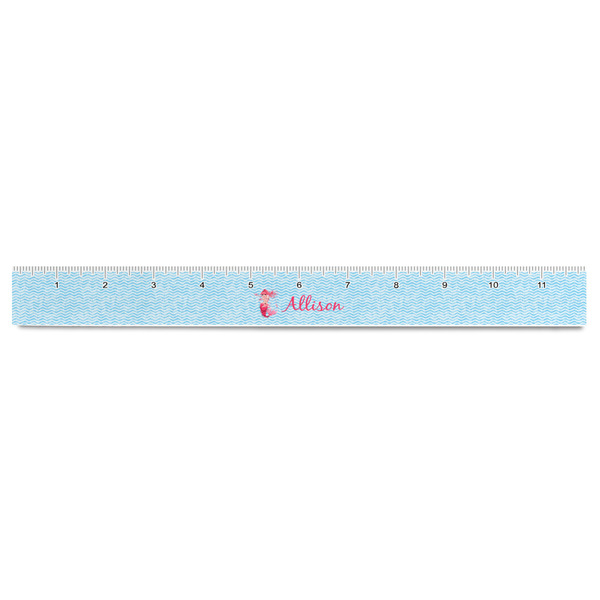 Mermaid Plastic Ruler - 12" - FRONT