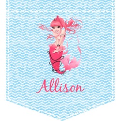 Mermaid Iron On Faux Pocket (Personalized)