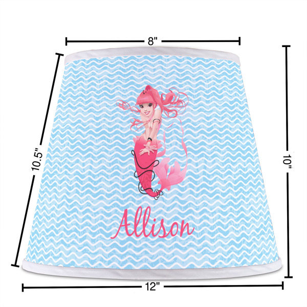 Mermaid Poly Film Empire Lampshade - Dimensions