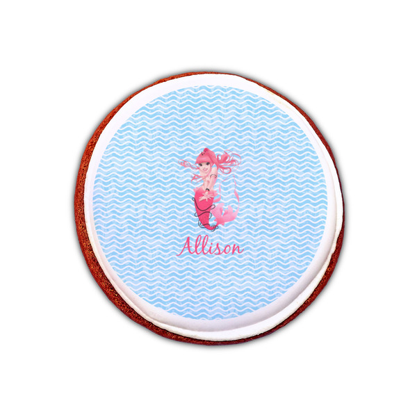 Mermaid Printed Icing Circle - XSmall - On Cookie