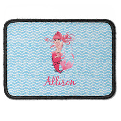 Mermaid Iron On Rectangle Patch w/ Name or Text