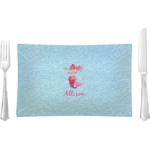 Mermaid Glass Rectangular Lunch / Dinner Plate (Personalized)