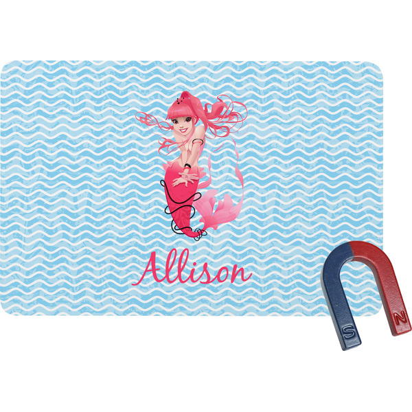Custom Mermaid Rectangular Fridge Magnet (Personalized)