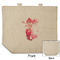 Mermaid Reusable Cotton Grocery Bag - Front & Back View