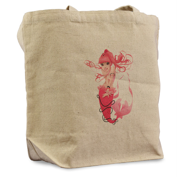 Custom Mermaid Reusable Cotton Grocery Bag - Single