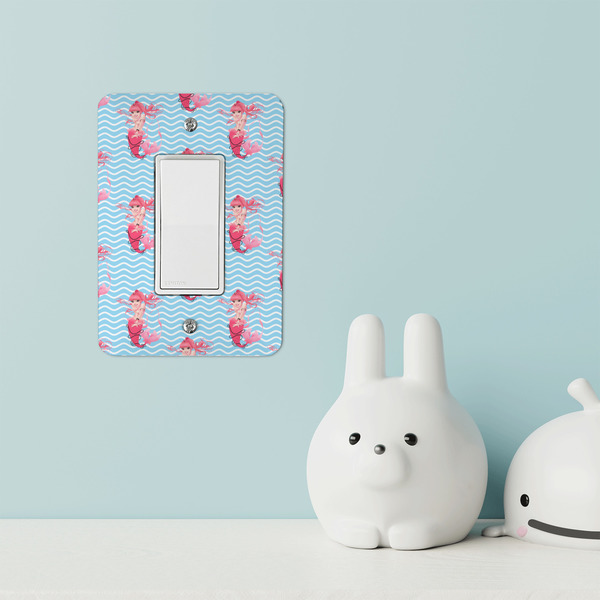 Mermaid Rocker Light Switch Covers - Single - IN CONTEXT