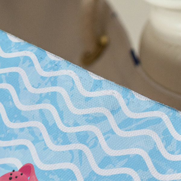 Mermaid Large Rope Tote - Close Up View