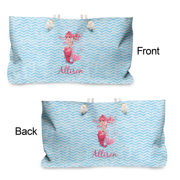 Mermaid Large Rope Tote - From & Back View
