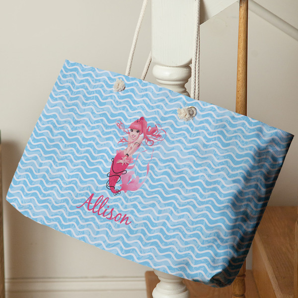 Mermaid Large Rope Tote - Life Style