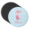 Mermaid Round Rubber Backed Coasters - Set of 4 (Personalized)
