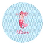 Mermaid Round Decal - Large (Personalized)