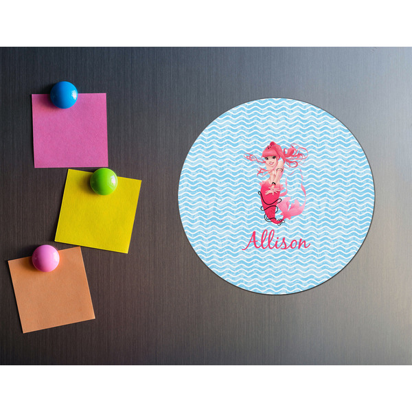 Mermaid Round Fridge Magnet - LIFESTYLE