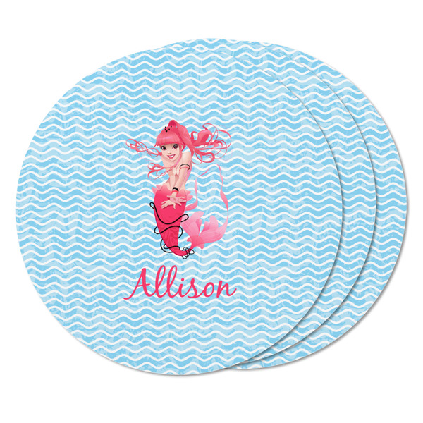 Mermaid Round Fridge Magnet - THREE