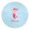 Mermaid 5' Round Indoor Area Rug (Personalized)