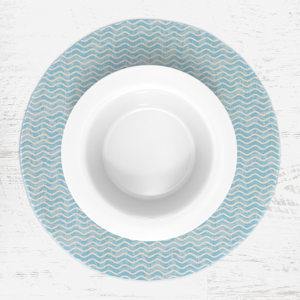 Mermaid Round Linen Placemats - LIFESTYLE (single)