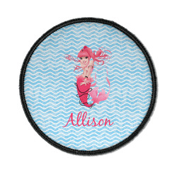 Mermaid Iron On Round Patch w/ Name or Text