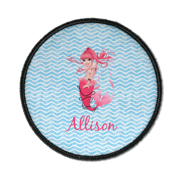 Custom Mermaid Iron On Round Patch w/ Name or Text