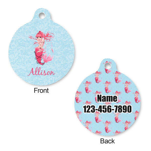 Mermaid Round Pet ID Tag - Large - Approval
