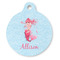 Mermaid Round Pet ID Tag - Large - Front