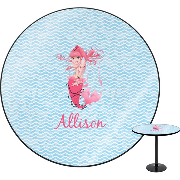 Custom Mermaid Round Table - 24" (Personalized)