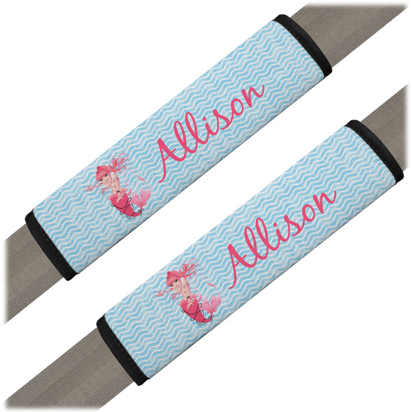 Custom Mermaid Seat Belt Covers (Set of 2) (Personalized)