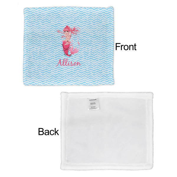 Mermaid Security Blanket - Front & White Back View