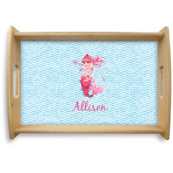 Mermaid Natural Wooden Tray - Small (Personalized)