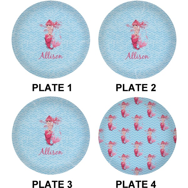 Mermaid Set of Lunch / Dinner Plates (Approval)