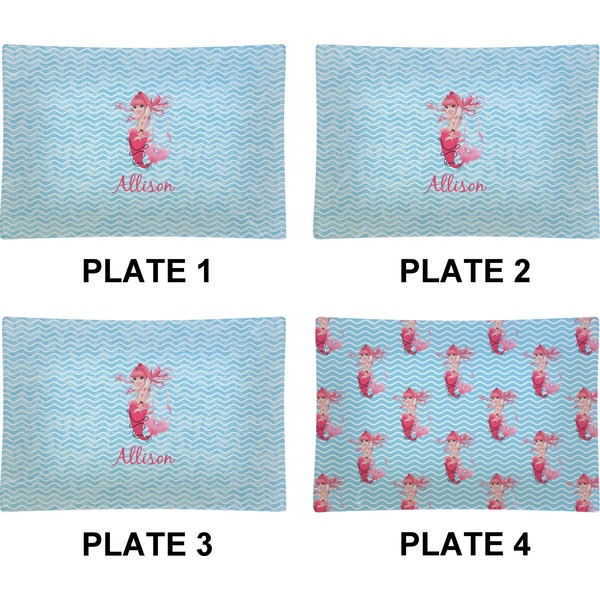 Mermaid Set of Rectangular Appetizer / Dessert Plates (Approval)