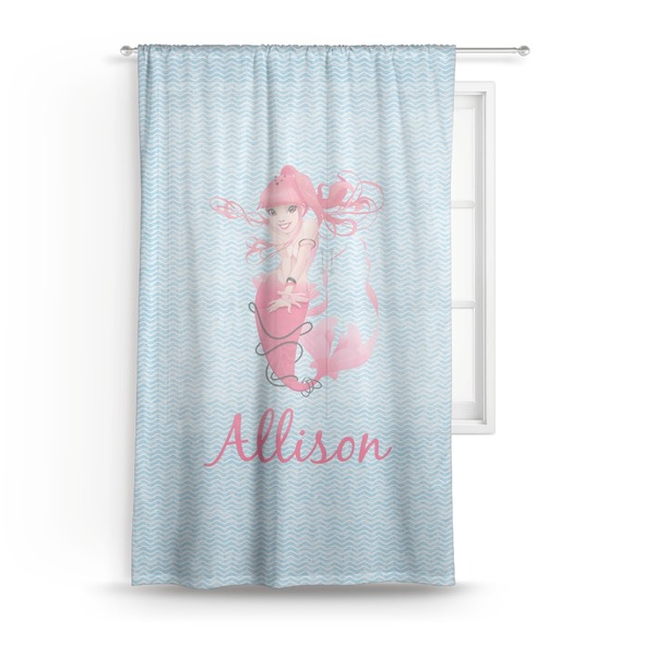 Custom Mermaid Sheer Curtain - 50"x84" (Personalized)