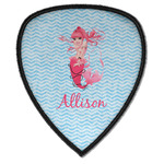 Mermaid Iron on Shield Patch A w/ Name or Text