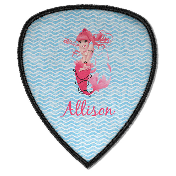 Custom Mermaid Iron on Shield Patch A w/ Name or Text