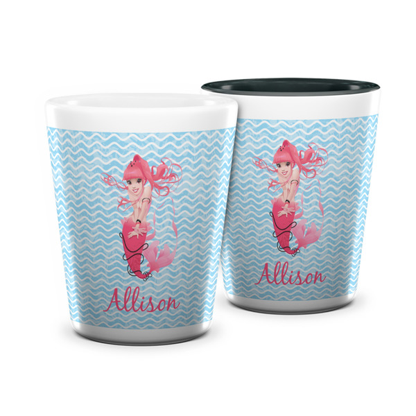 Custom Mermaid Ceramic Shot Glass - 1.5 oz (Personalized)