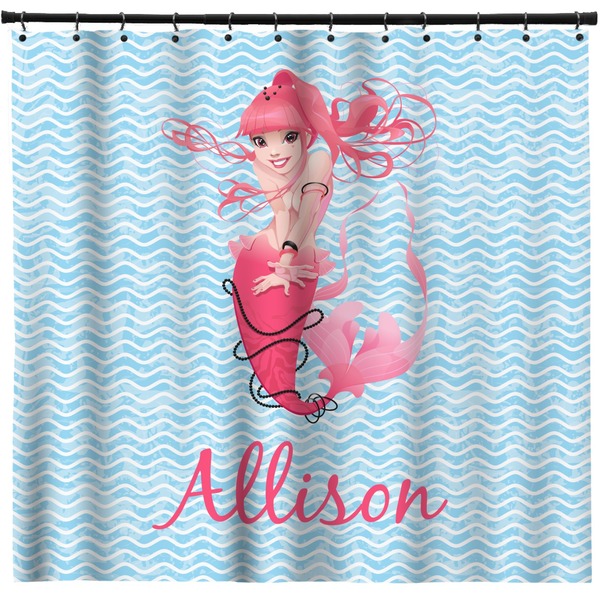 Custom Mermaid Shower Curtain - Custom Size (Personalized)