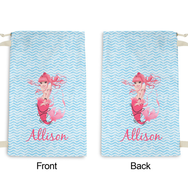 Mermaid Small Laundry Bag - Front & Back View