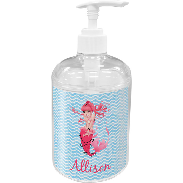 Custom Mermaid Acrylic Soap & Lotion Bottle (Personalized)
