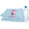 Mermaid Sports Towel Folded with Water Bottle