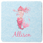Mermaid Square Rubber Backed Coaster (Personalized)