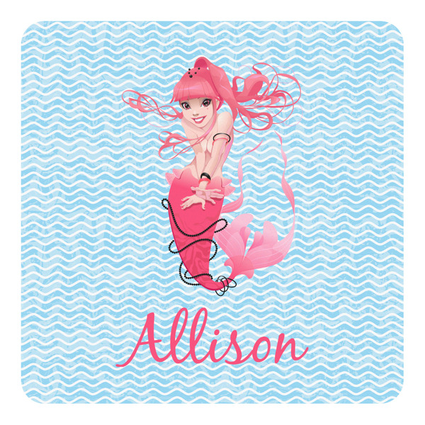 Custom Mermaid Square Decal - Large (Personalized)