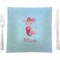 Mermaid 9.5" Glass Square Lunch / Dinner Plate- Single or Set of 4 (Personalized)