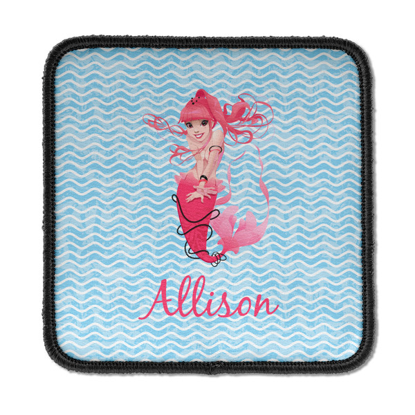 Custom Mermaid Iron On Square Patch w/ Name or Text