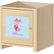 Mermaid Square Wall Decal on Wooden Cabinet