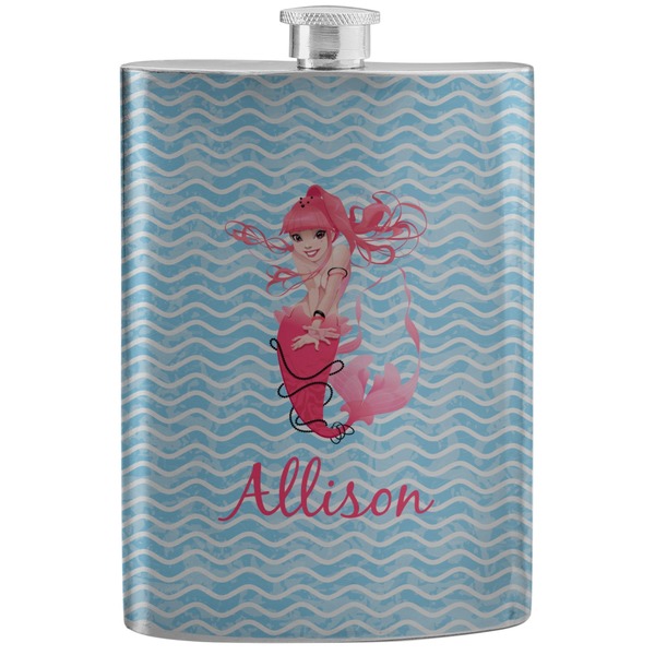 Custom Mermaid Stainless Steel Flask (Personalized)